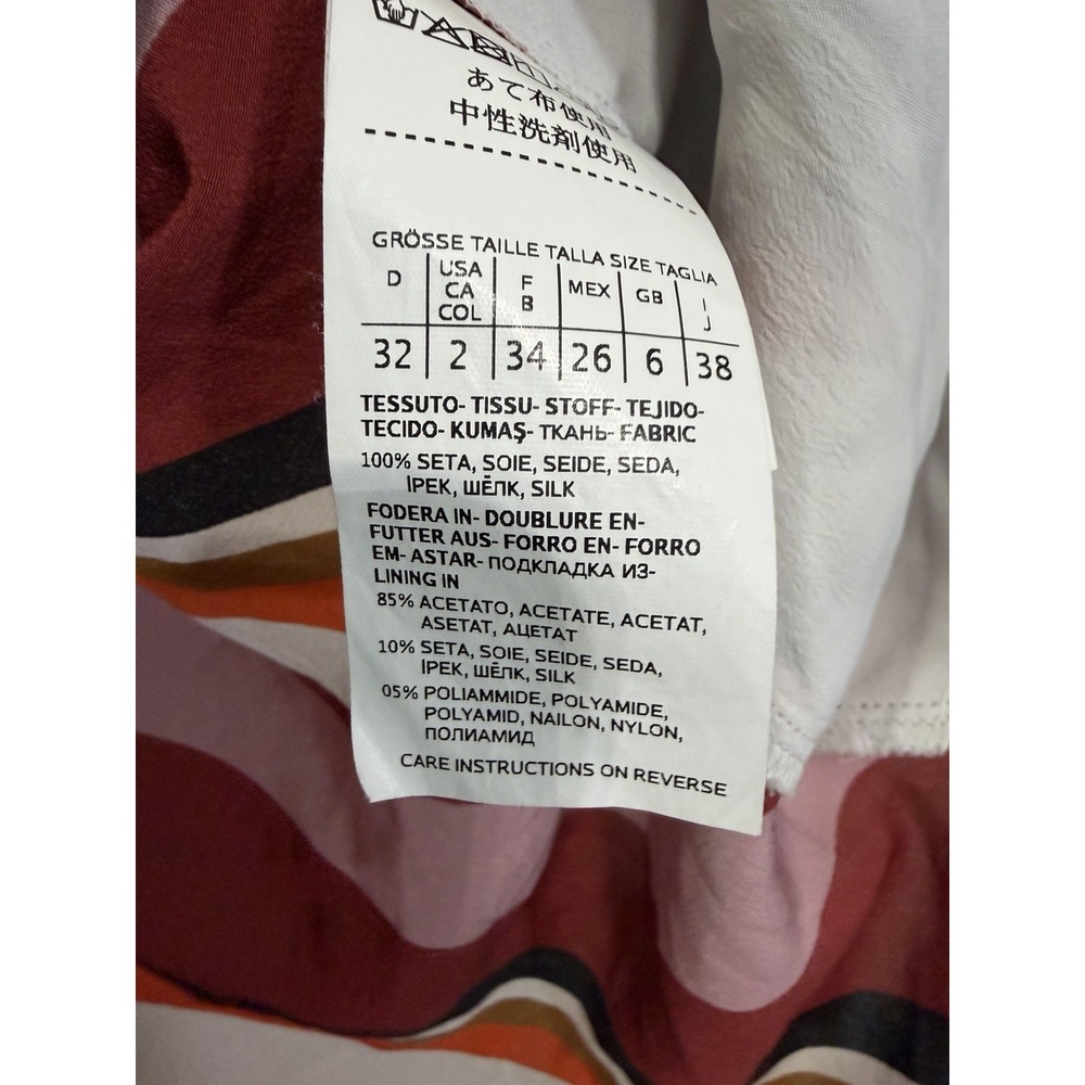 Marella Women's Pattern Blouse Multi Color Size 2 - Picture 4 of 4